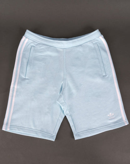 Adidas Originals – Shorts mit 3 Streifen und Reißverschlusstasche, Eisblau