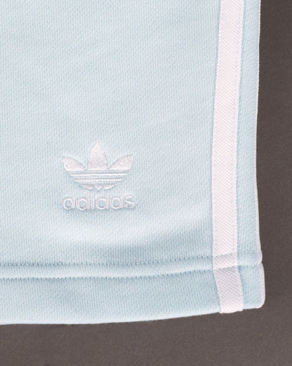 Adidas Originals – Shorts mit 3 Streifen und Reißverschlusstasche, Eisblau