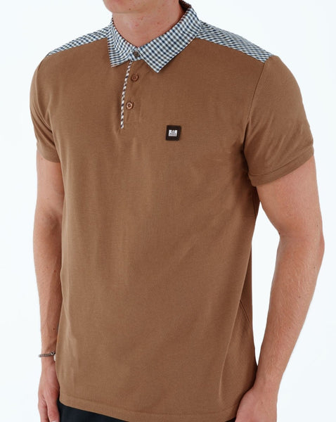 Weekend Offender Costa Polo Shirt Caramel