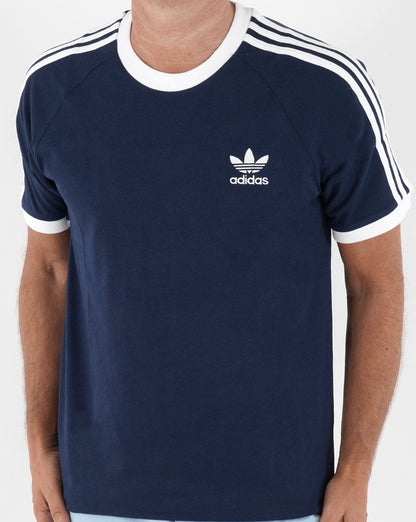 Adidas Originals 3-Streifen-T-Shirt Marineblau