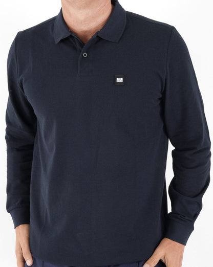 Weekend Offender Leon LS Poloshirt Marineblau