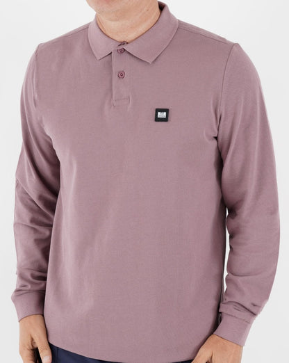 Weekend Offender Leon LS Poloshirt Dunkellila