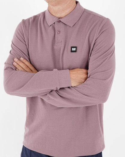 Weekend Offender Leon LS Poloshirt Dunkellila