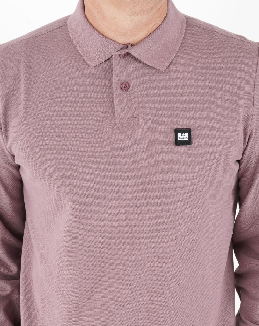 Weekend Offender Leon LS Polo Shirt Dusky Mauve