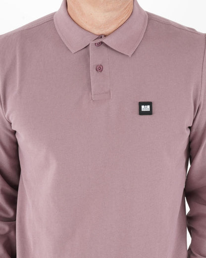Weekend Offender Leon LS Poloshirt Dunkellila