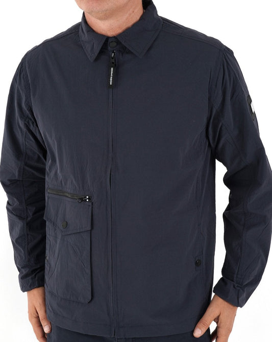 Weekend Offender Vinnie Überhemd Marineblau