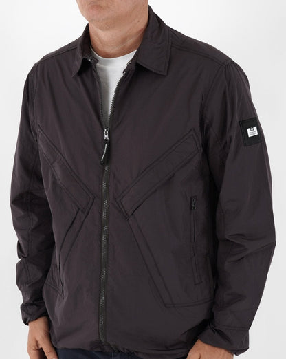 Weekend Offender Arrow Overshirt Dunkelkirsche
