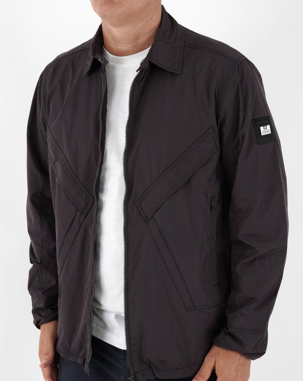 Weekend Offender Arrow Overshirt Dunkelkirsche