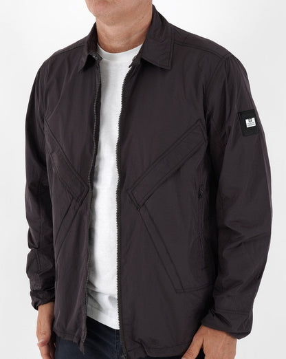 Weekend Offender Arrow Overshirt Dunkelkirsche