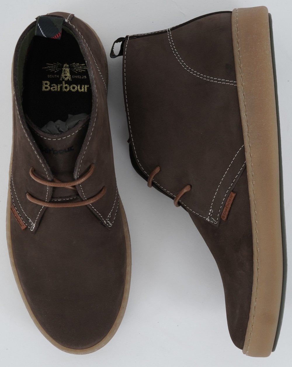 Barbour Yuma Chukka-Stiefel in Schokolade