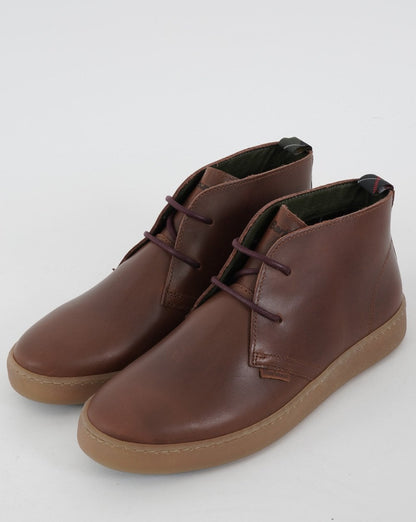 Barbour Yuma Chukka Lederstiefel Dunkelbraun