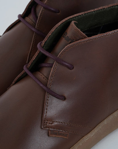 Barbour Yuma Chukka Lederstiefel Dunkelbraun