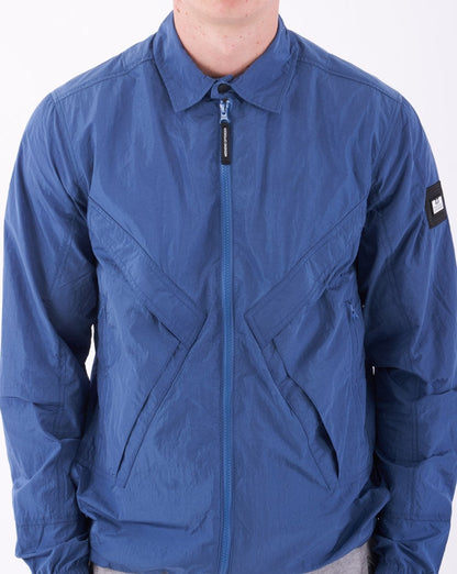 Weekend Offender Arrow Overshirt Petrolblau