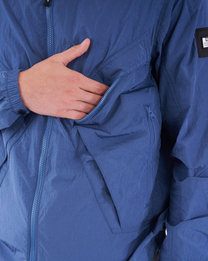 Weekend Offender Arrow Overshirt Petrolblau
