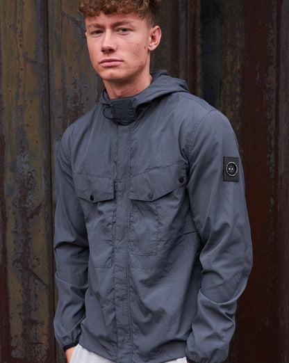 Marshall Artist Exolite Kapuzen-Overshirt Anthrazit