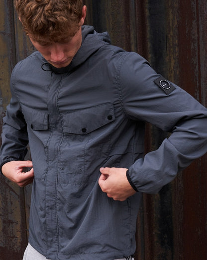Marshall Artist Exolite Kapuzen-Overshirt Anthrazit