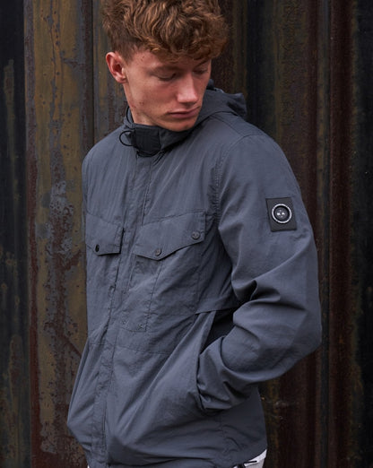 Marshall Artist Exolite Kapuzen-Overshirt Anthrazit