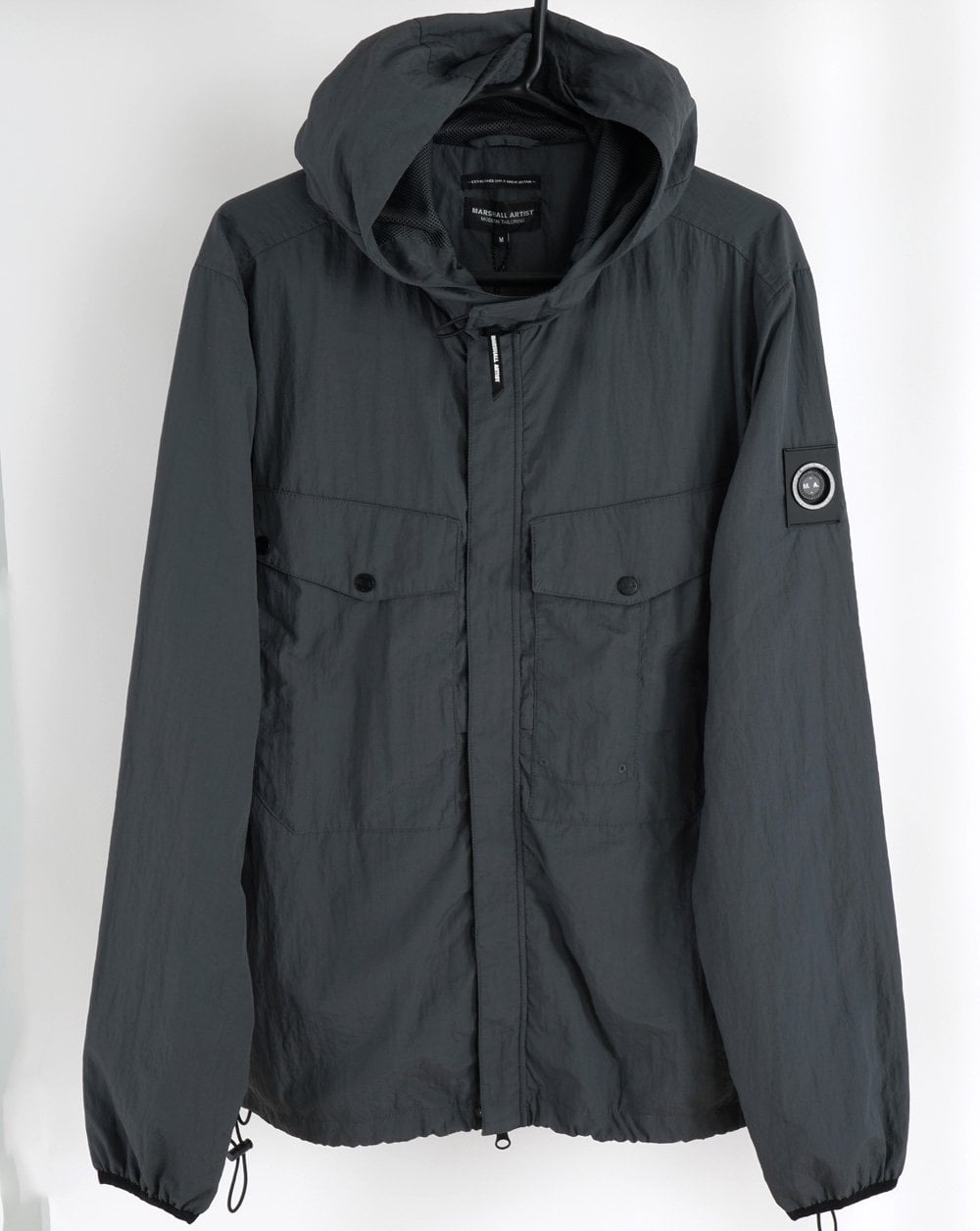 Marshall Artist Exolite Hooded Overshirt Charcoal