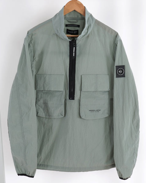 Marshall Artist Half Zip Overshirt Putty