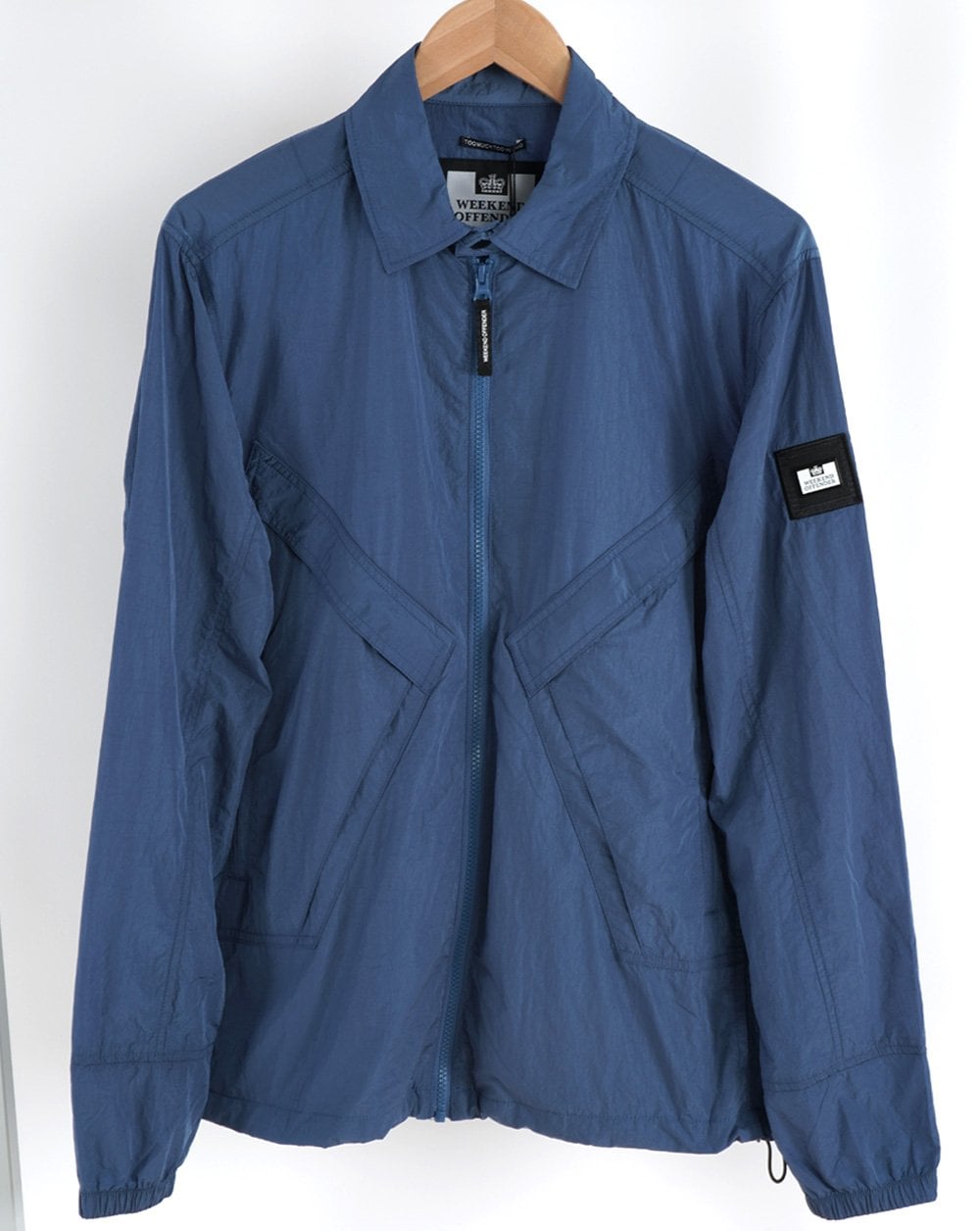 Weekend Offender Arrow Overshirt Petrolblau