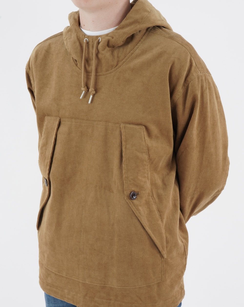 Pretty Green Insignia Cord Smock Tan