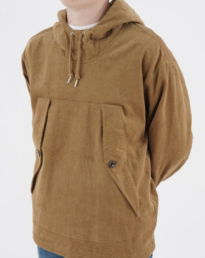 Pretty Green – Insignia – Cord-Kittel in Hellbraun