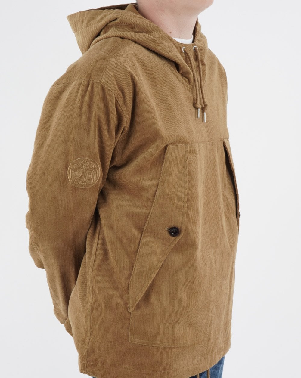 Pretty Green – Insignia – Cord-Kittel in Hellbraun