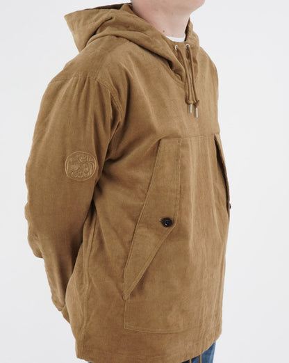 Pretty Green – Insignia – Cord-Kittel in Hellbraun