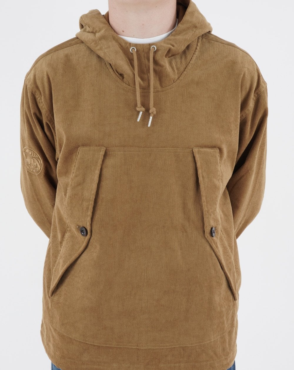 Pretty Green – Insignia – Cord-Kittel in Hellbraun