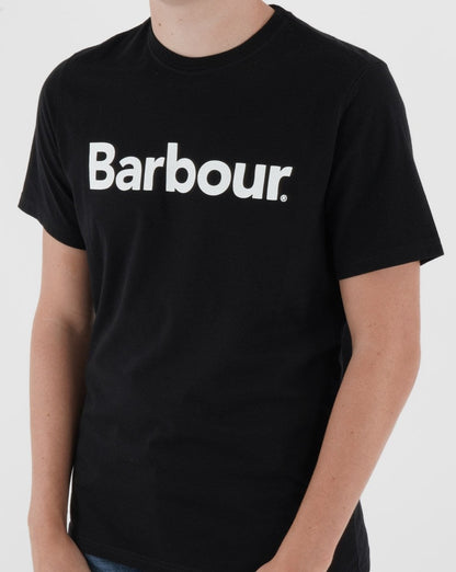 Barbour Logo T-Shirt Schwarz