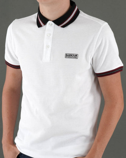 Barbour International Noble Poloshirt Weiß