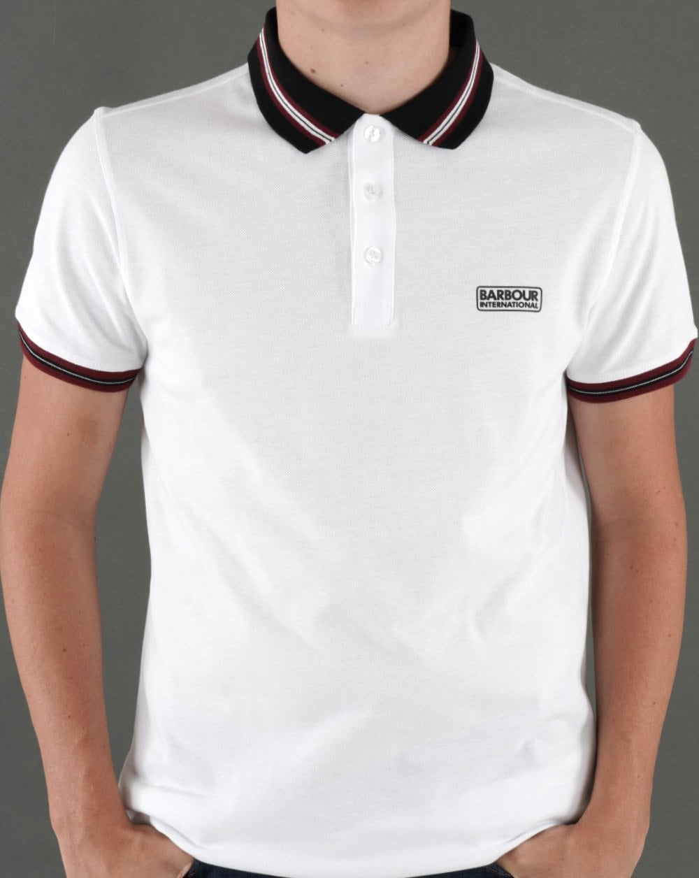 Barbour International Noble Polo Shirt White