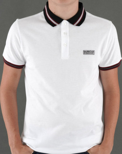 Barbour International Noble Poloshirt Weiß