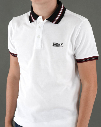 Barbour International Noble Poloshirt Weiß