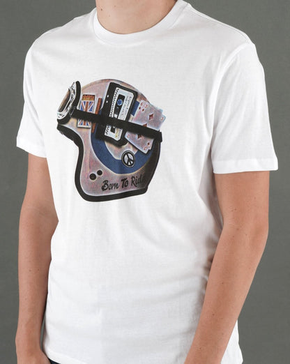 Ben Sherman Mod Helm T-Shirt Weiß