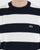 Lacoste Striped Knit Jumper Navy/White