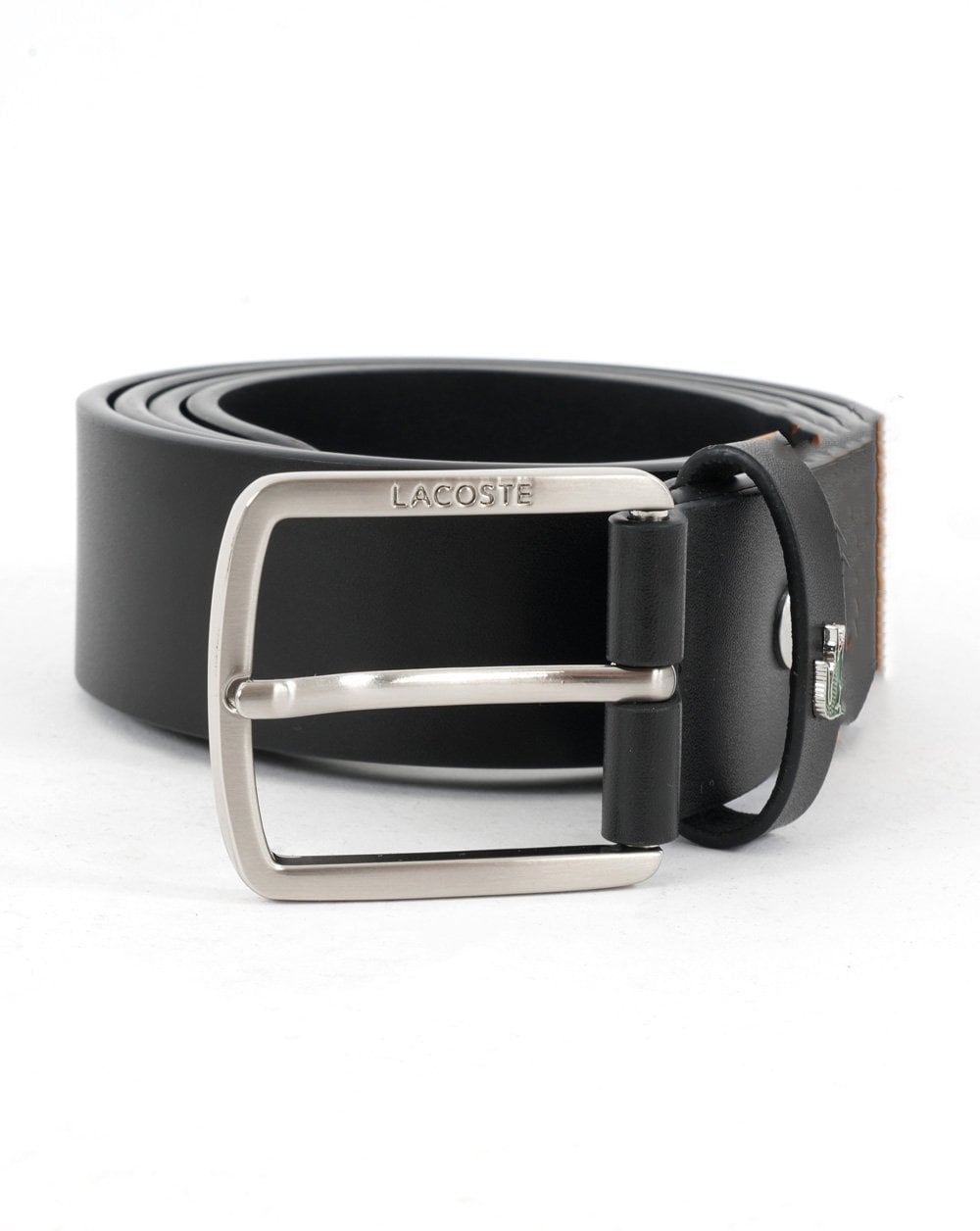 Lacoste Ledergürtel Schwarz