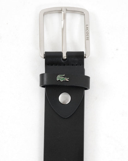 Lacoste Ledergürtel Schwarz