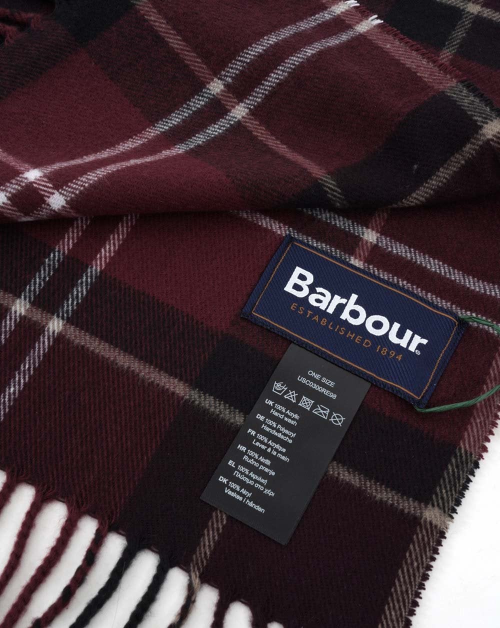 Barbour Galingale Tartan Schal Burgund