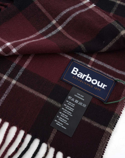 Barbour Galingale Tartan Schal Burgund