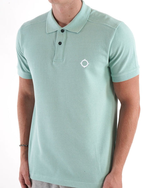 MA.STRUM Pique Polo Sea Green