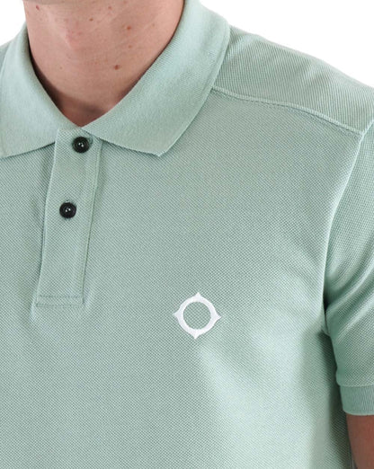 MA.STRUM Piqué-Poloshirt Seegrün
