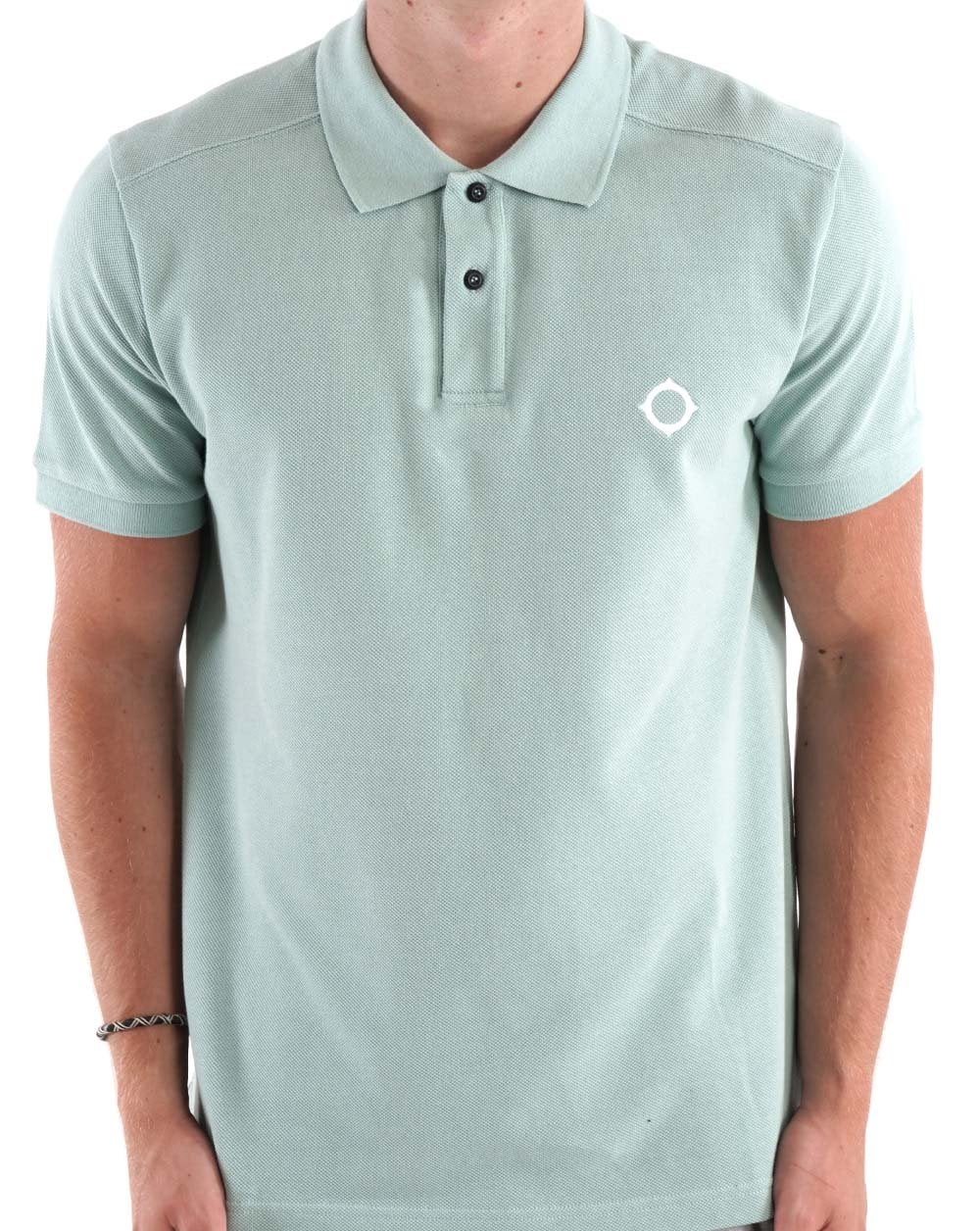 MA.STRUM Pique Polo Sea Green