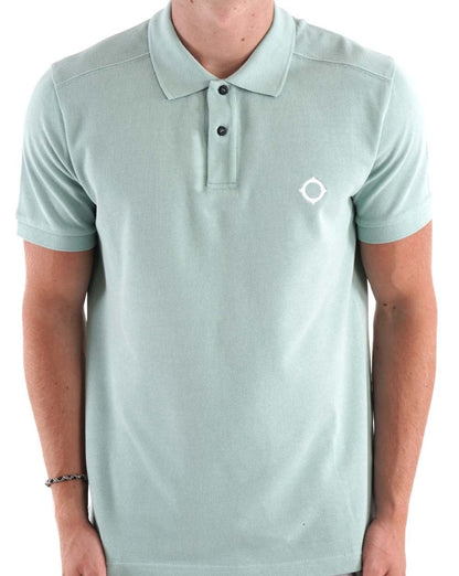 MA.STRUM Piqué-Poloshirt Seegrün