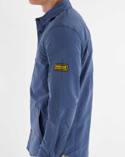 Barbour International Link Overshirt Schieferblau