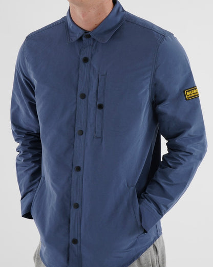 Barbour International Link Overshirt Schieferblau