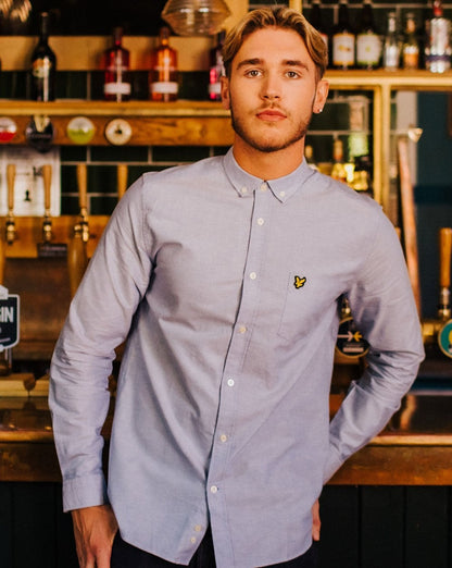 Lyle And Scott Langarmhemd Himmelblau