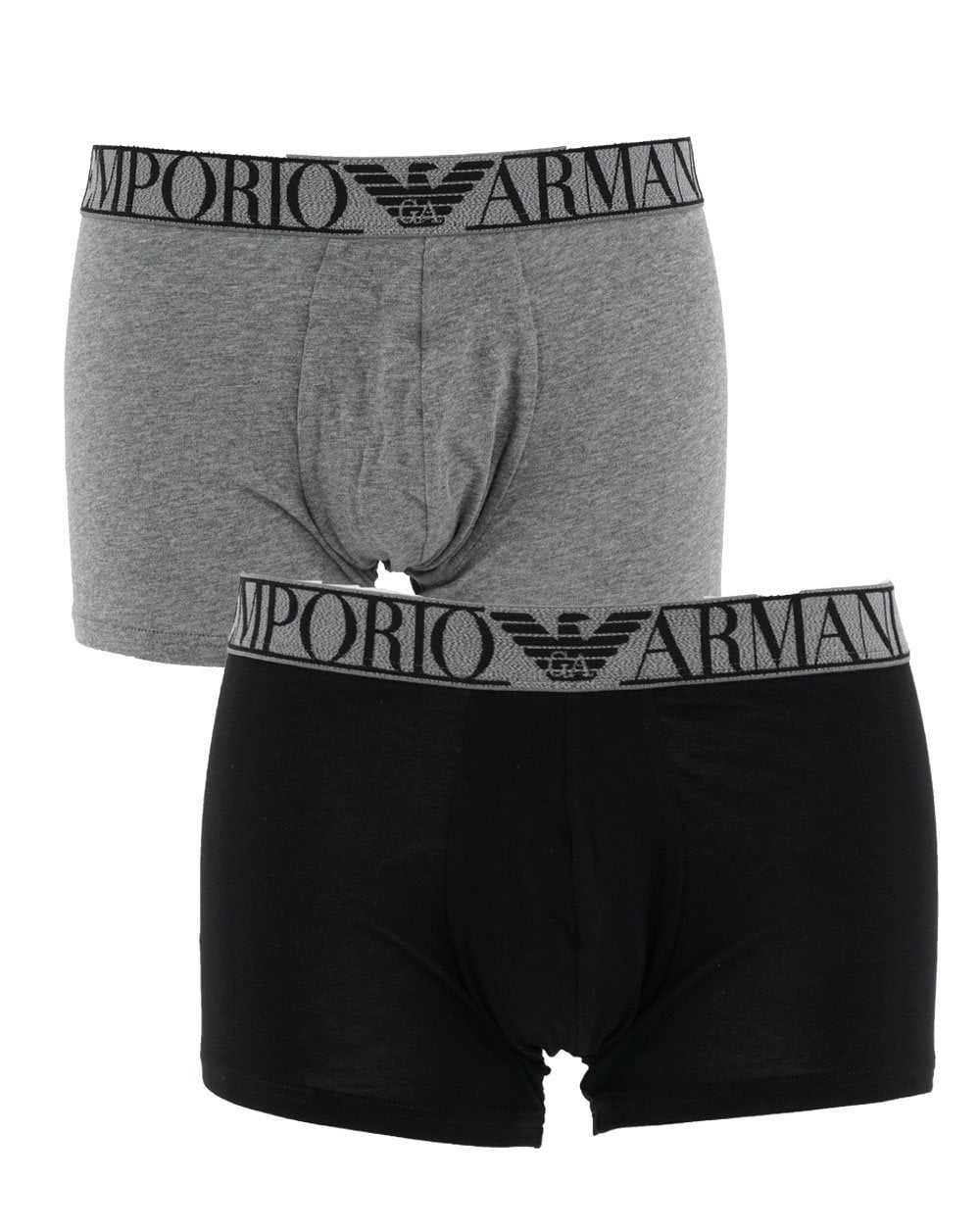 Emporio Armani Doppelpack Boxershorts Schwarz/Grau