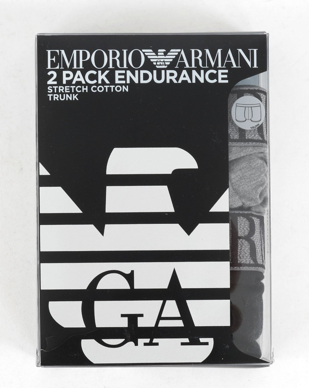 Emporio Armani Doppelpack Boxershorts Schwarz/Grau