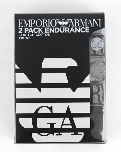 Emporio Armani Doppelpack Boxershorts Schwarz/Grau